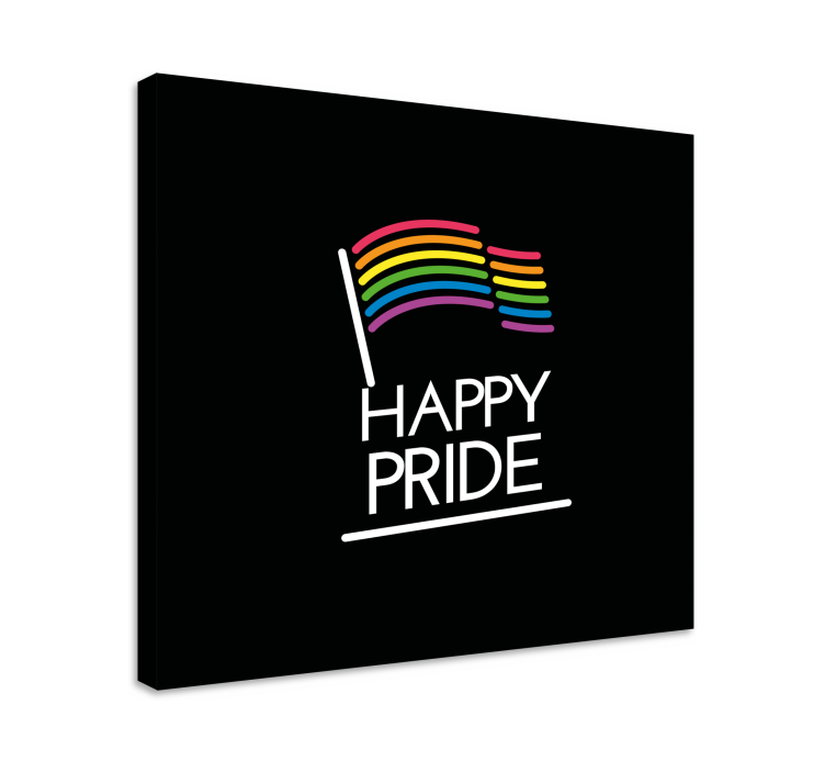 Quote canvas pride in every color - TenStickers