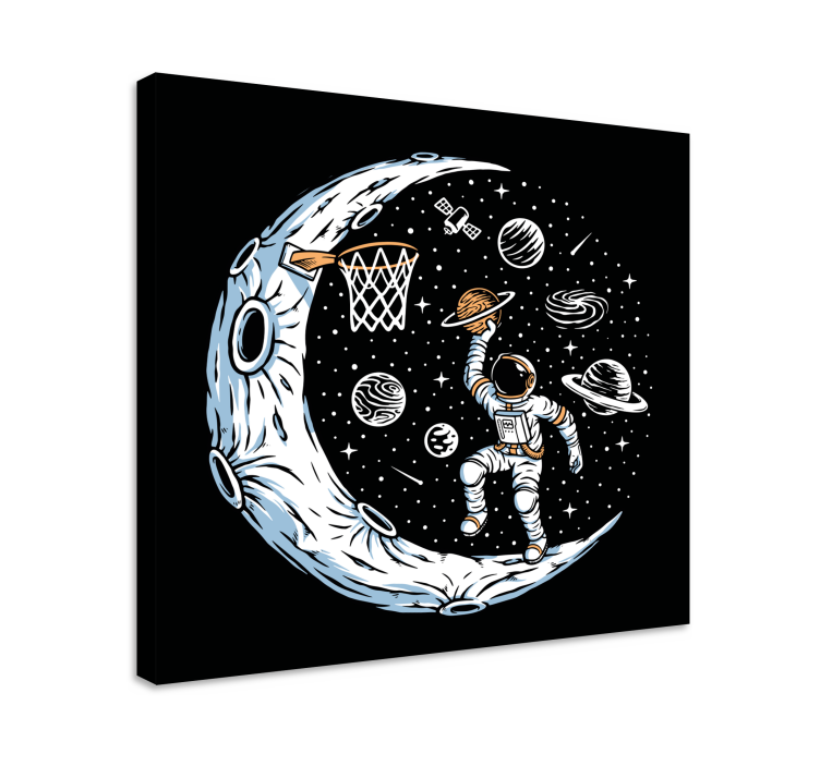 Lunar Basketball Dunk gamer wall print - TenStickers