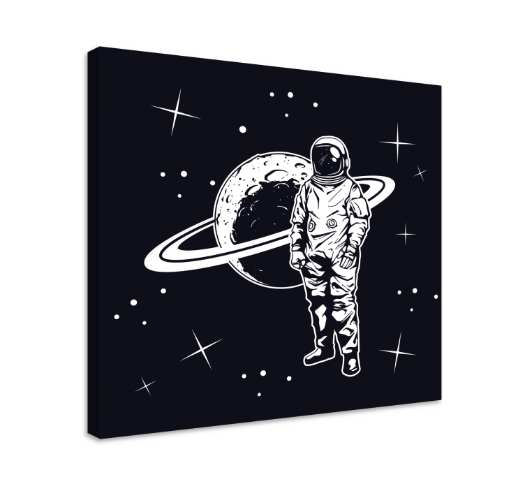 Gamer wall print cosmonaut in orbit - TenStickers