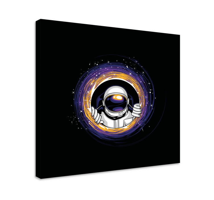 Gamer wall print astronaut embrace portal - TenStickers