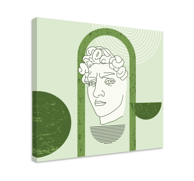 Canvas art of stylized human figures - TenStickers