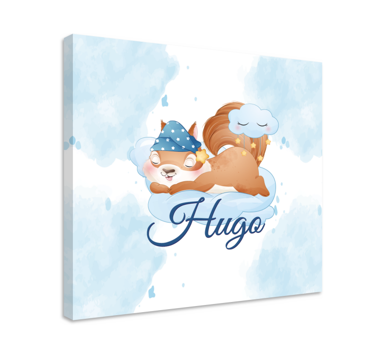 Animal roller blind squirrel dreaming cutely - TenStickers