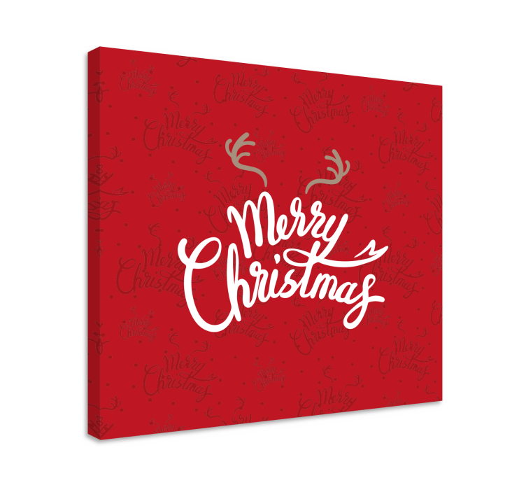 Christmas reindeer chunks Christmas canvas - TenStickers