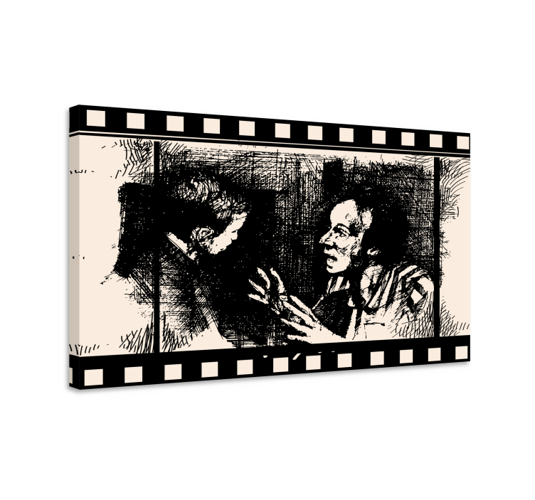 Retro canvas film conversations - TenStickers
