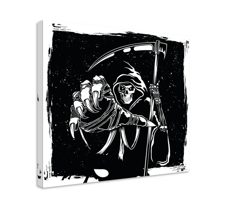 GRIM REAPER FINGER POINTING canvas character - TenStickers