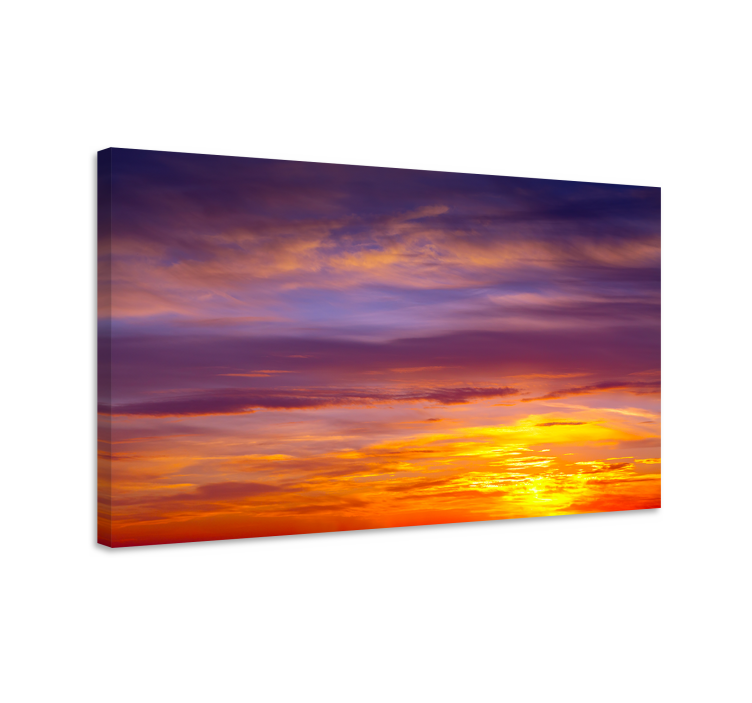 Landscape canvas majestic sunset scene - TenStickers