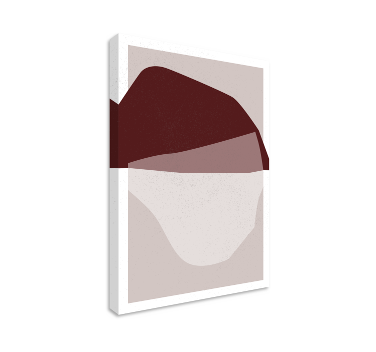 Modern canvas art abstract shapes fusion - TenStickers