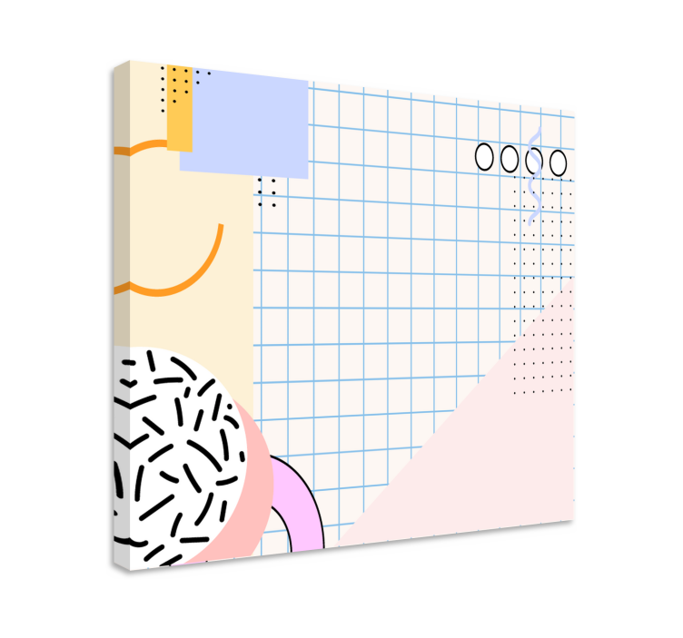 Modern canvas art in shapes and patterns - TenStickers