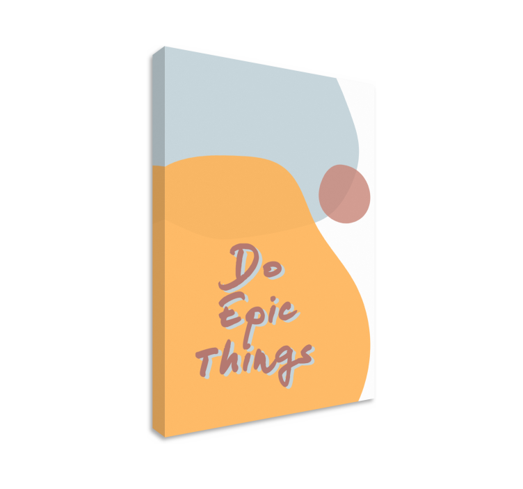 Quote canvas do extraordinary things - TenStickers