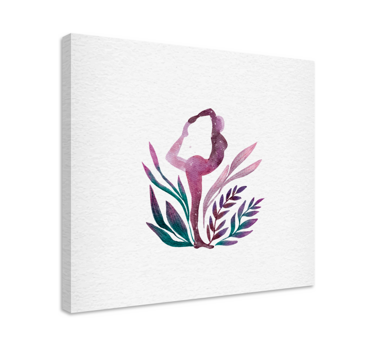 Dancer canvas graceful ballet silhouette artwork - TenStickers
