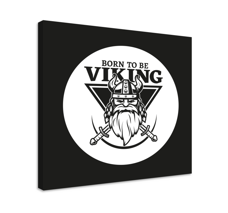 Viking Warrior Emblem canvas character - TenStickers