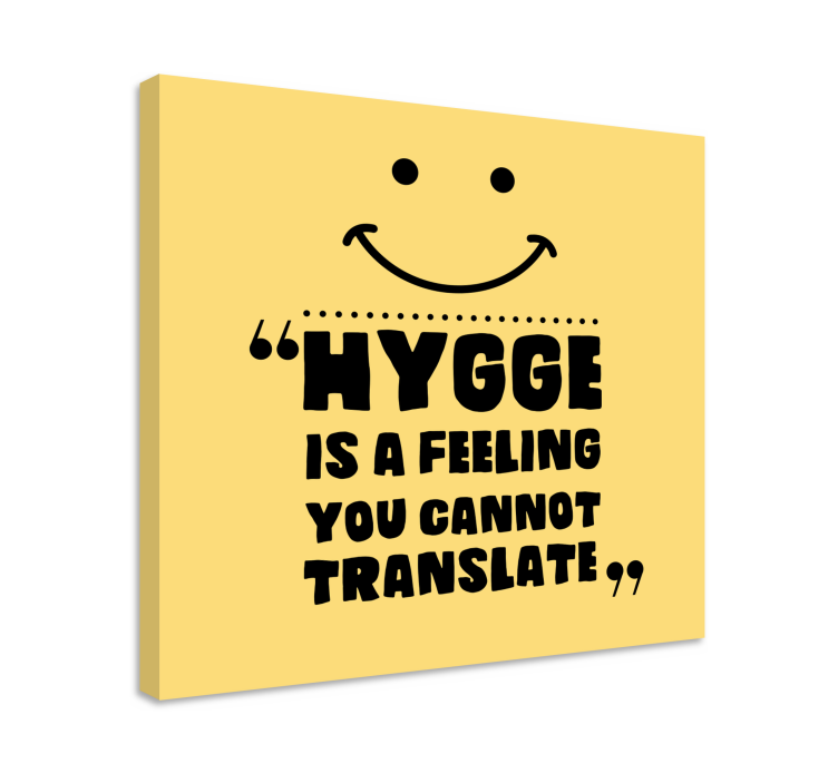 "Hygge" cannot be translated quote canvas - TenStickers