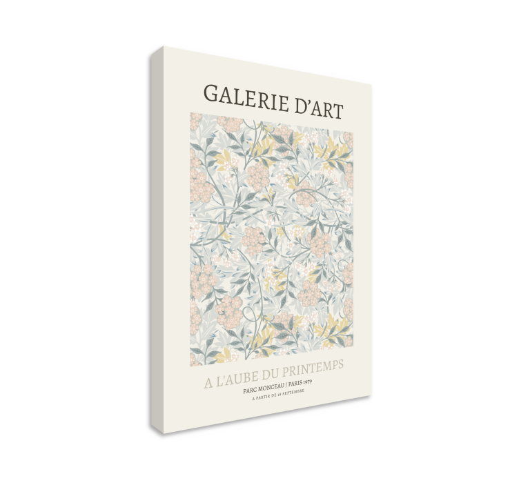 Flowers canvas floral patterns artwork - TenStickers