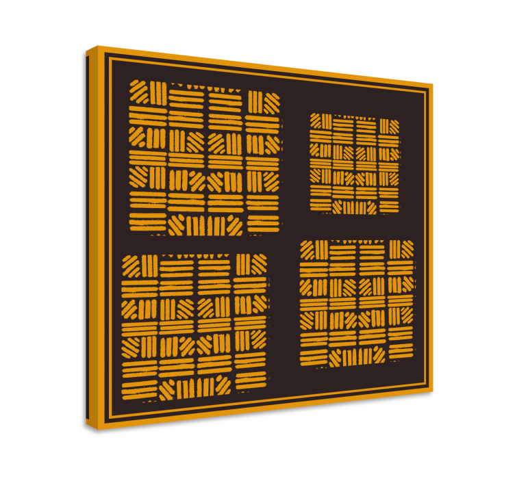 Modern canvas art geometric arrangement design - TenStickers