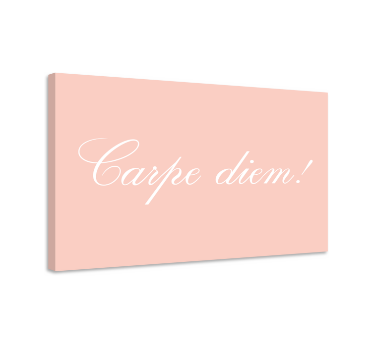 Quote canvas seize the day motivation - TenStickers