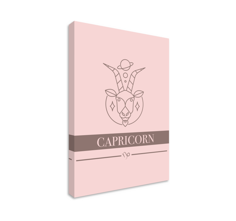Abc canvas wall art capricorn zodiac sign - TenStickers