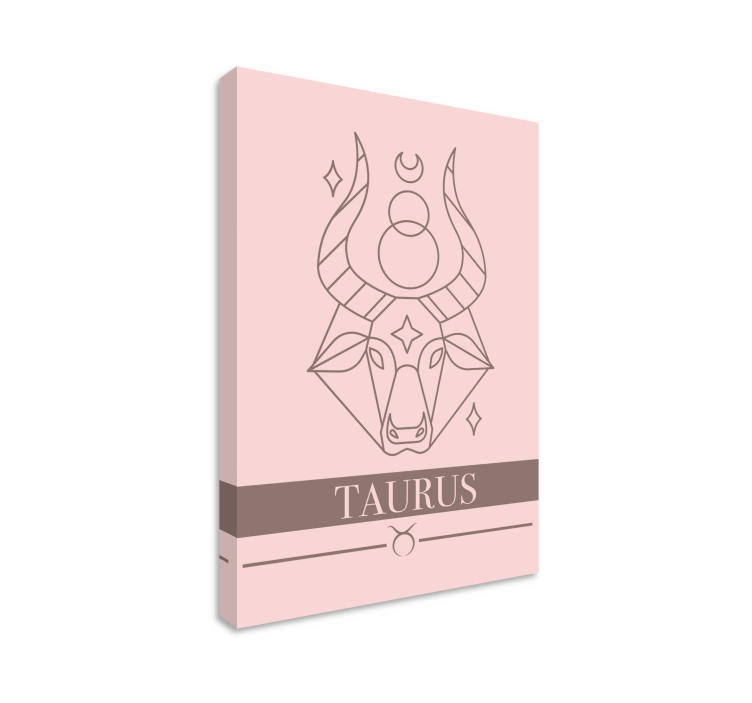 Superhero canvas art taurus symbol design - TenStickers