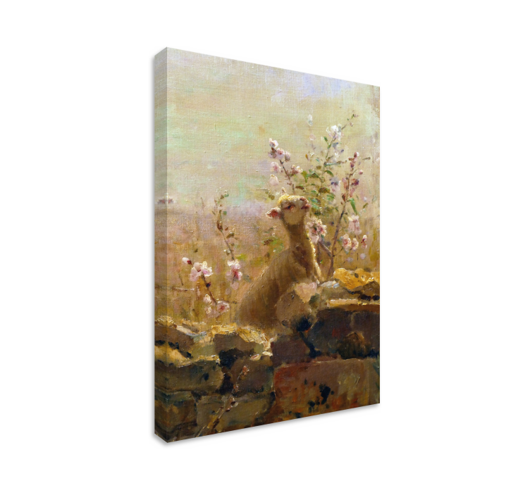 Sheep Encounter animal canvas prints - TenStickers