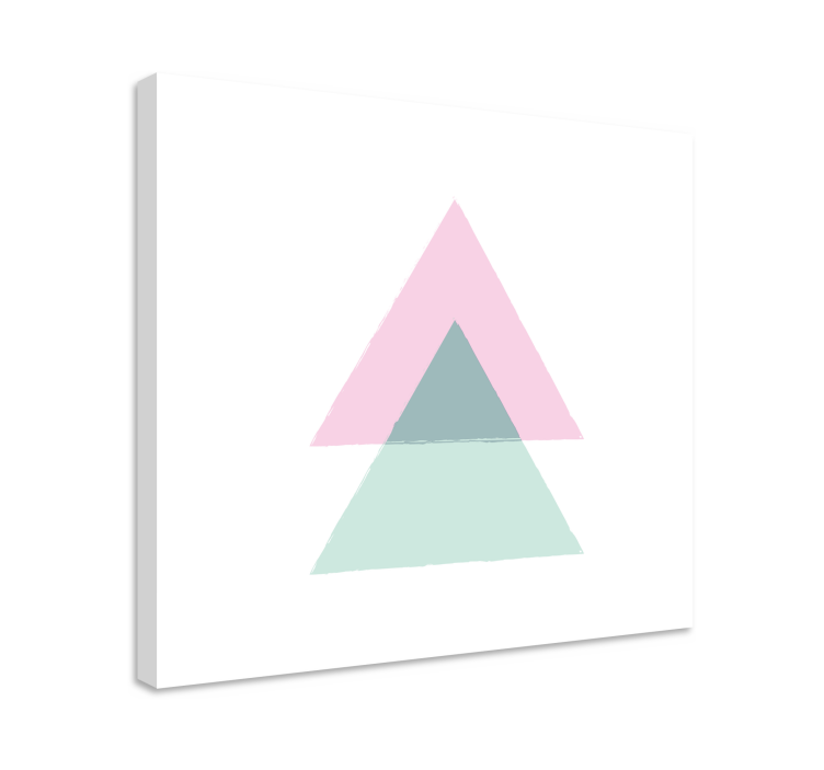 Geometric canvas triangular shapes - TenStickers