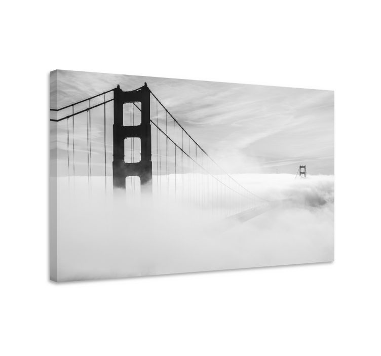 Cityscape wall art golden gate connection - TenStickers