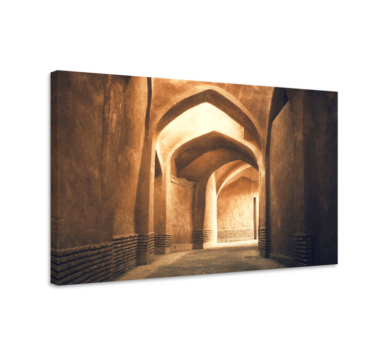 ARCHITECTURAL FOCUS oriental canvas wall art - TenStickers