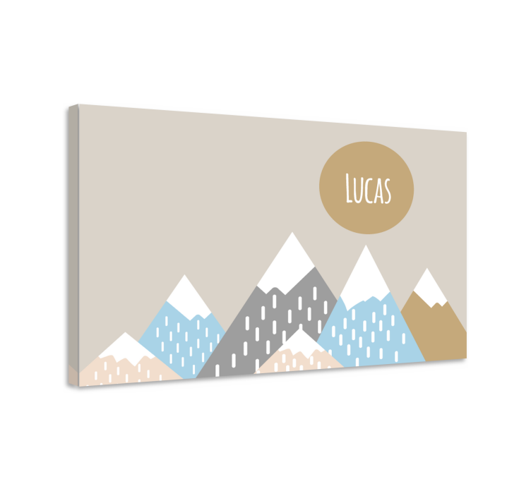 Canvas art mountain range design - TenStickers