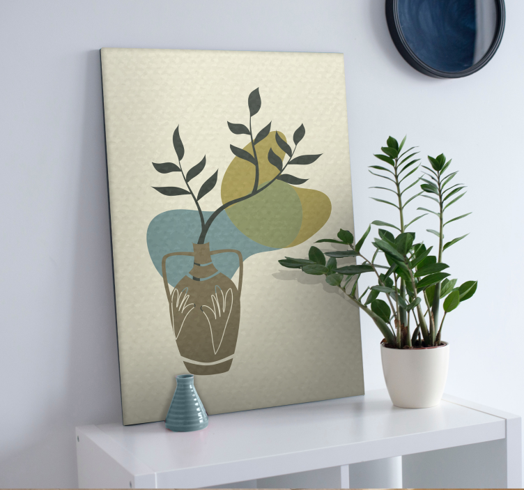 Vase with Foliage Flowers  canvas - TenStickers