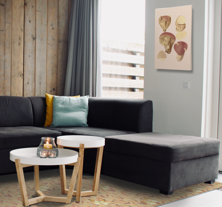 Mushroom Collection Flowers  canvas - TenStickers