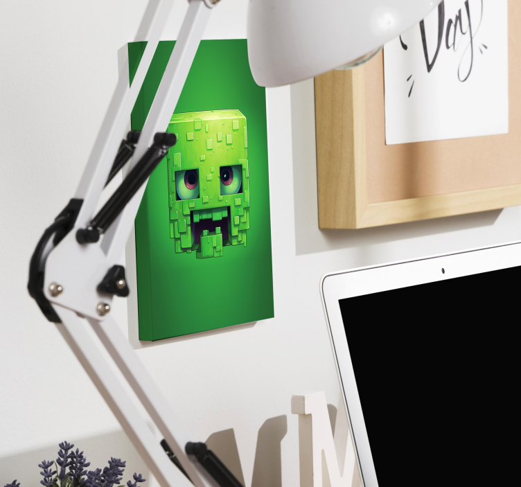 creepy pixel art character gamer wall print - TenStickers