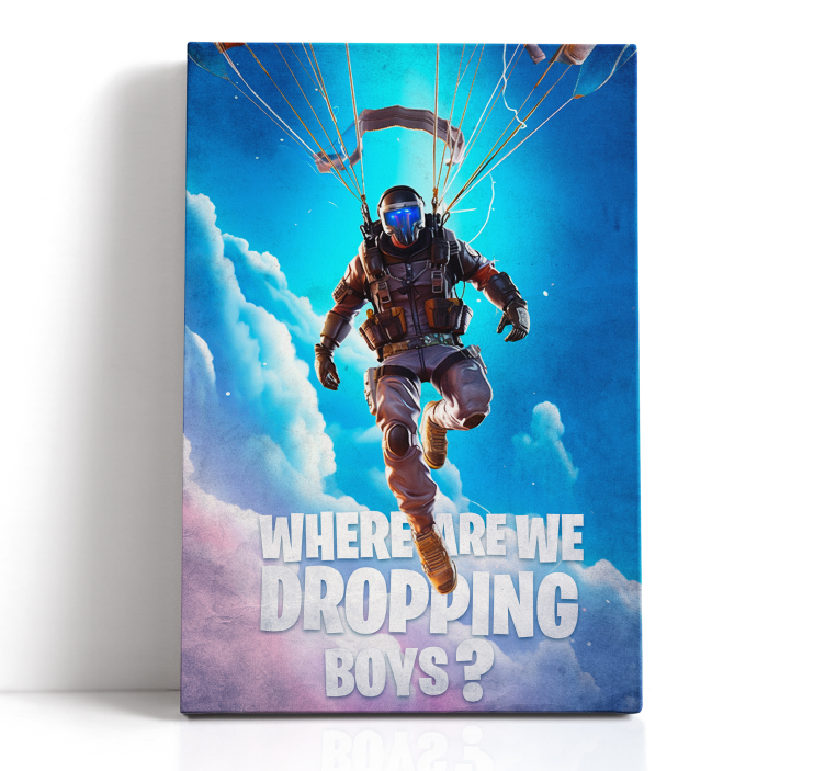 where are we dropping gamer wall print - TenStickers