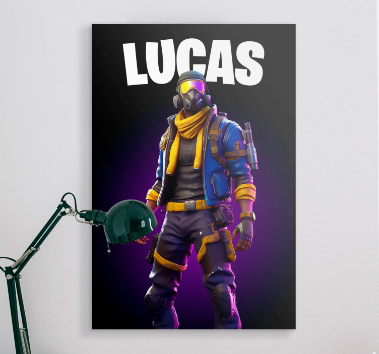 warrior in shades gamer wall print - TenStickers