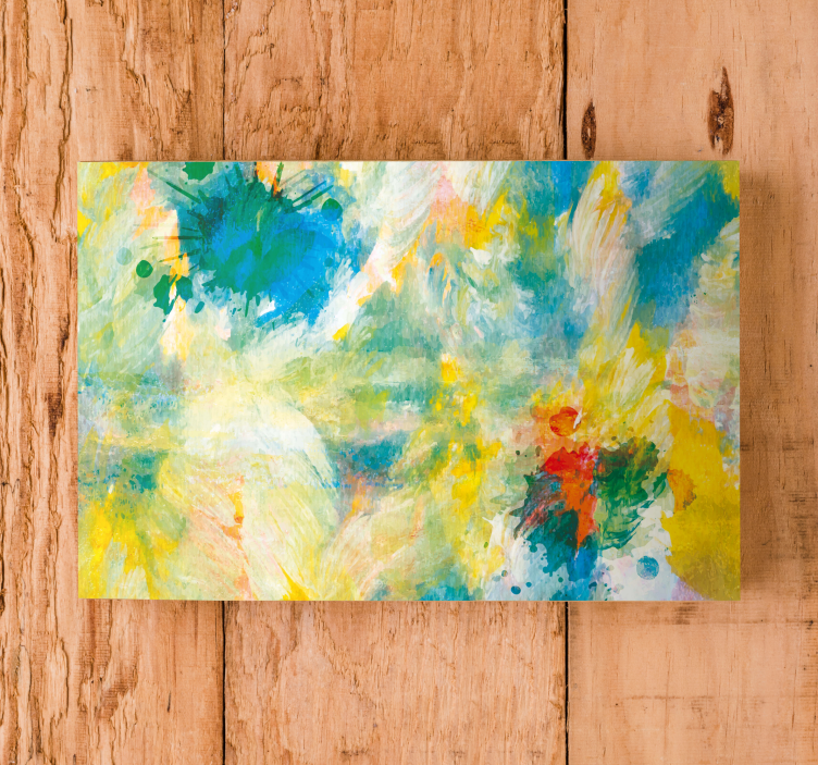 Abstract wall art 1 vibrant color burst - TenStickers