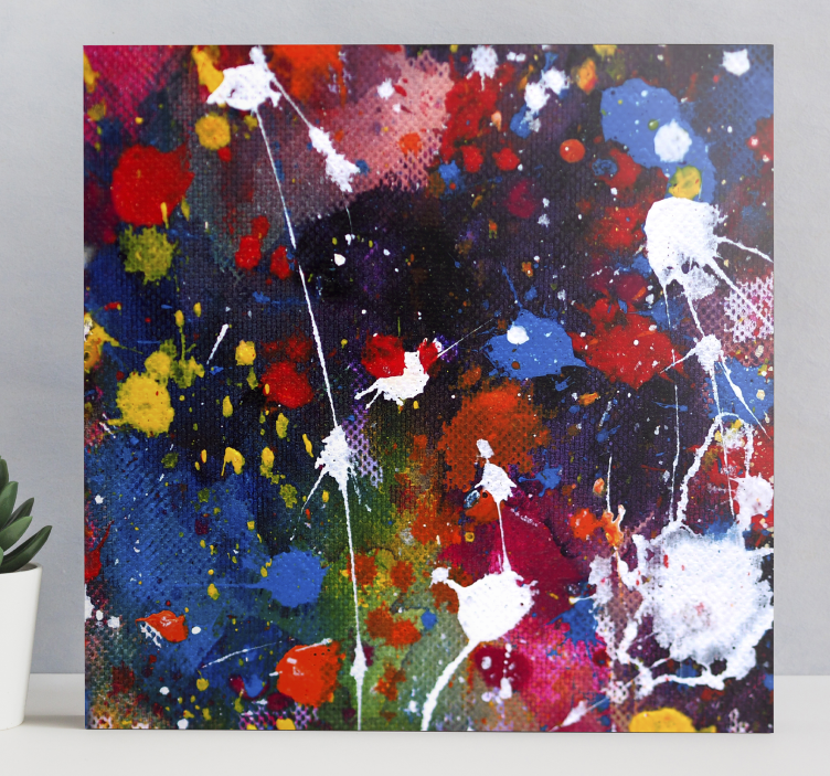 Acrylic paint canvas art print - TenStickers