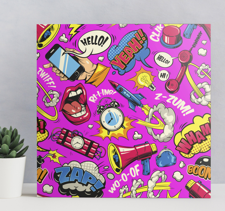 Bright Cartoon canvas art prints - TenStickers