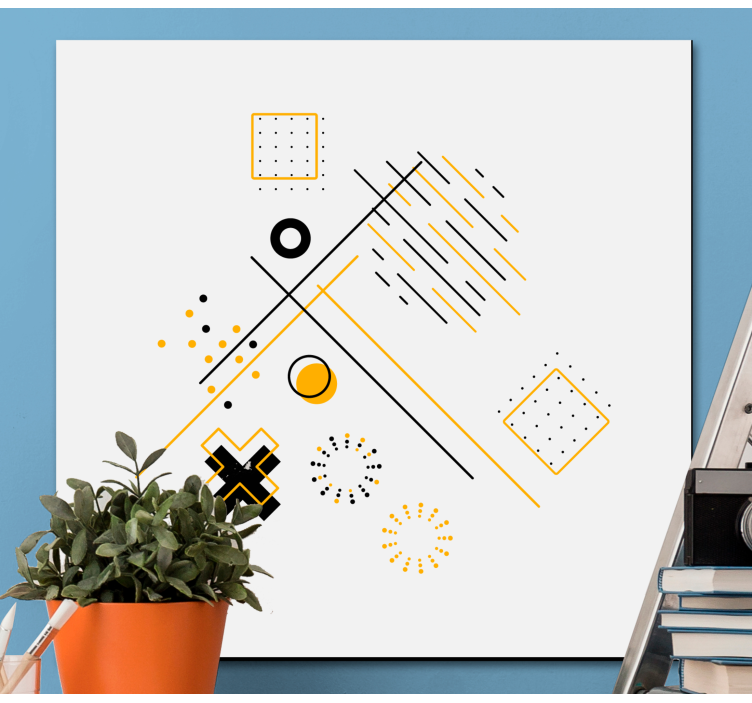 Concentric circles Office wall prints - TenStickers