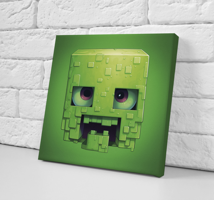 creepy pixel art character gamer wall print - TenStickers