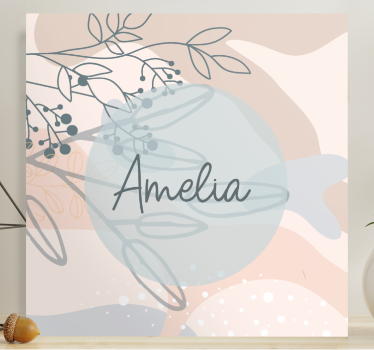 Custom canvas print amelia's personalized print - TenStickers