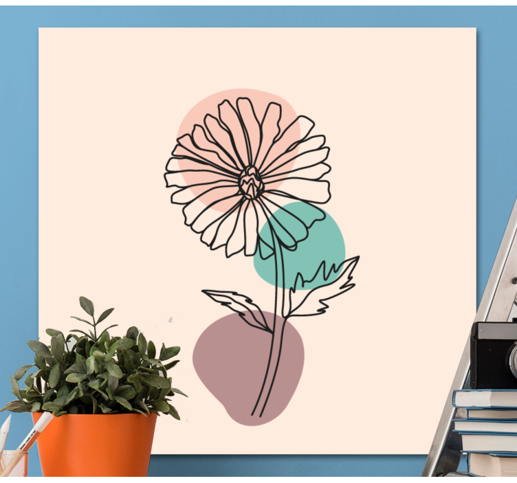 Daisy flower nature flower canvas - TenStickers