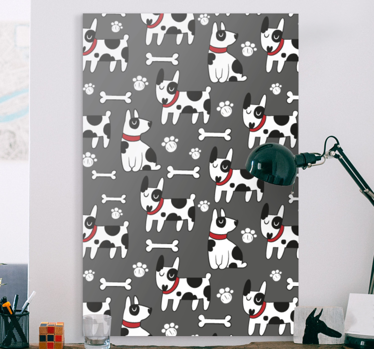 Dog wall art playful canine designs - TenStickers
