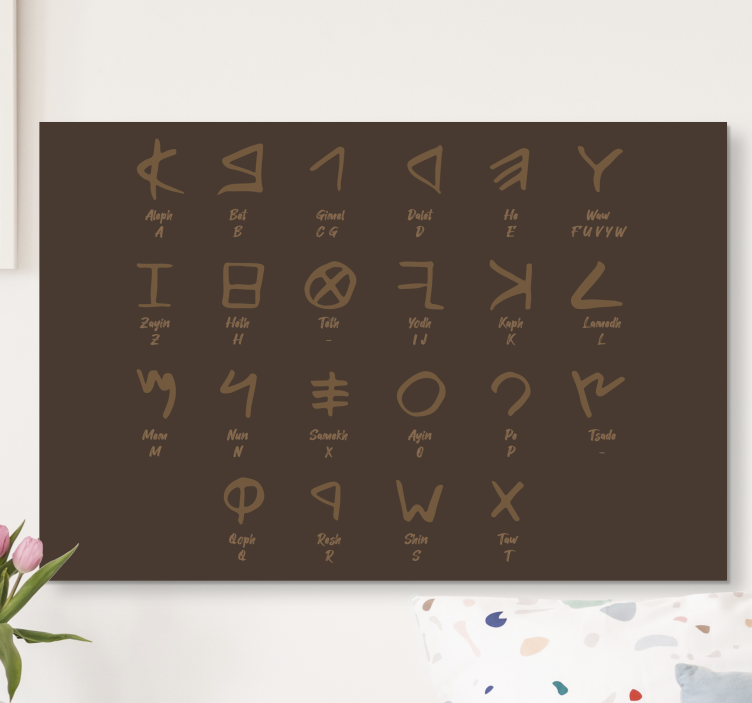 fenice alphabet Alphabet canvas prints - TenStickers