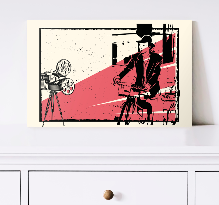 Floral canvas wall art inspired by classic cinema - TenStickers
