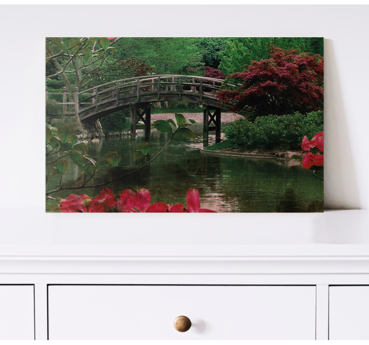 Flowering river flower canvas - TenStickers