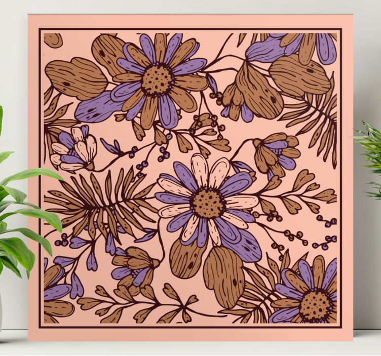 Flowers canvas gentle blossom arrangement - TenStickers