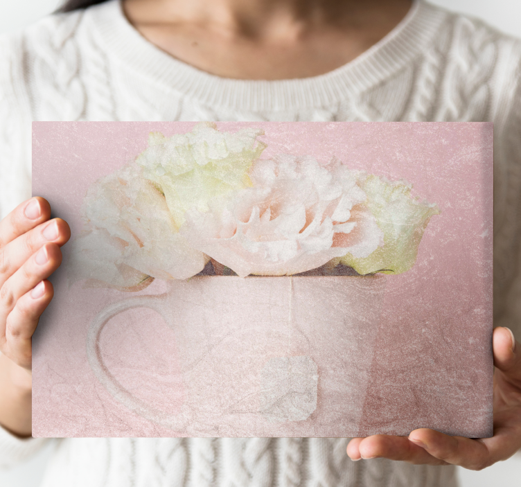 Flowers canvas soft bloom display - TenStickers