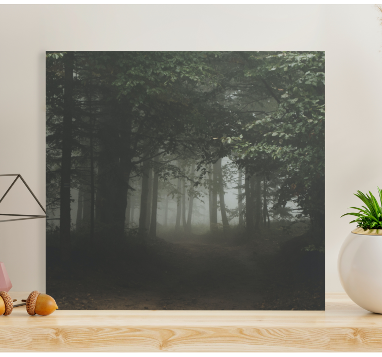 Freaky forest in Poland landscape canvas - TenStickers