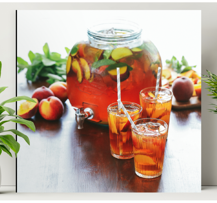 Fruit canvas wall art refreshing nectar drink - TenStickers