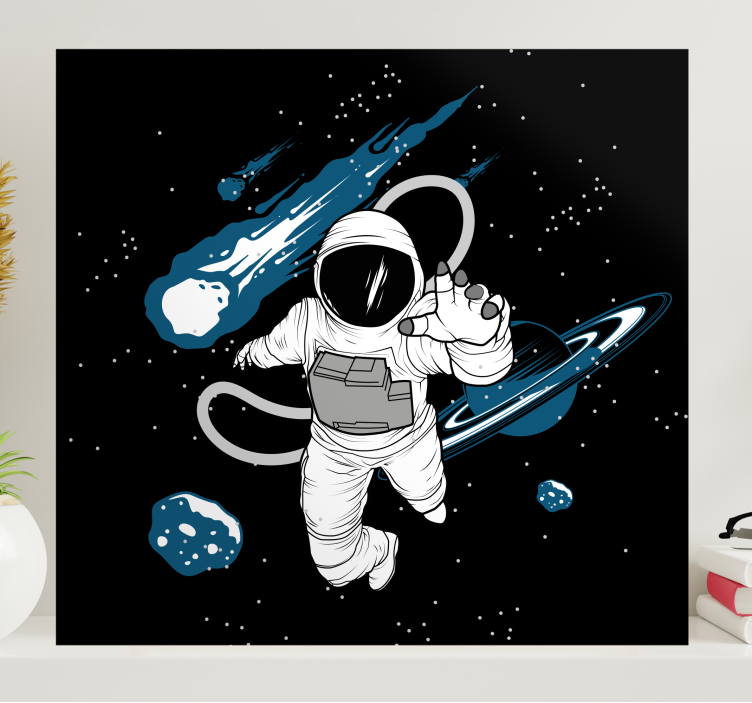Gamer wall print astronaut in the universe - TenStickers