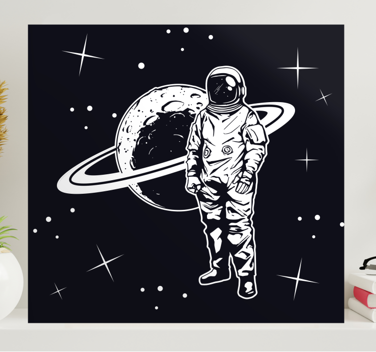 Gamer wall print cosmonaut in orbit - TenStickers
