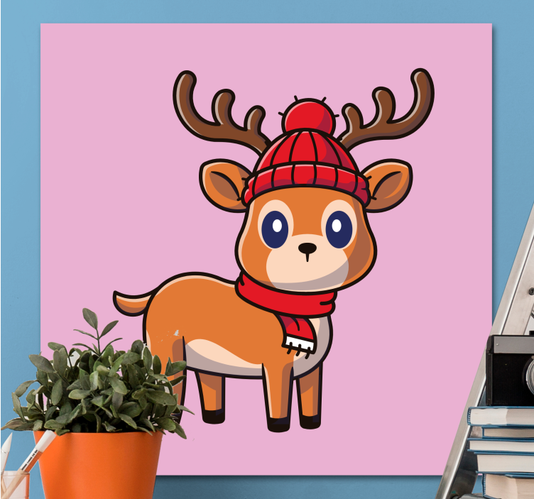 Horse wall art cute cartoon deer - TenStickers