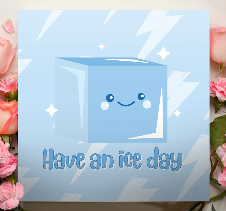 Ice cube fun quote design  canvas - TenStickers